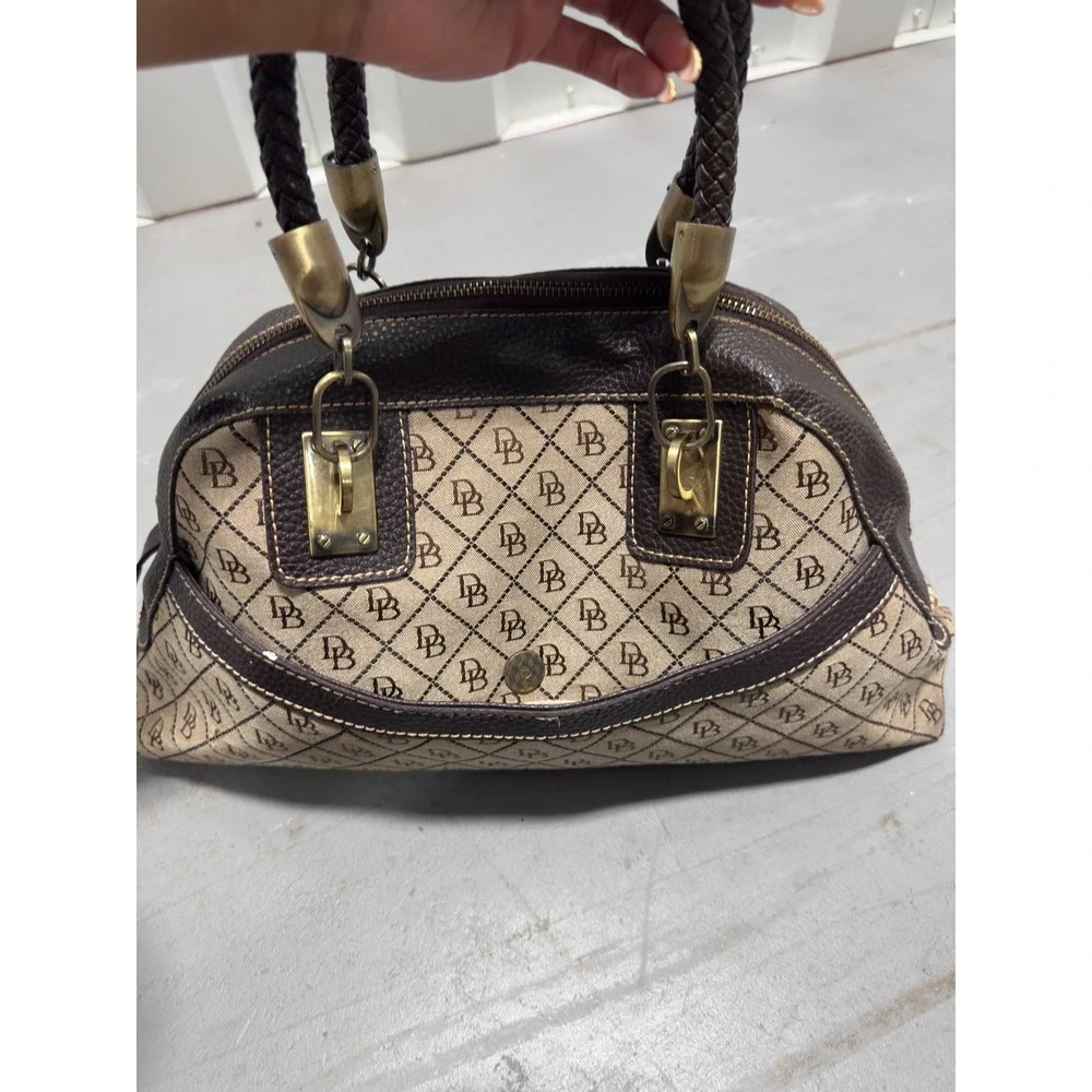 Authentic Vintage Dooney & Bourke Signature Monogram Bag